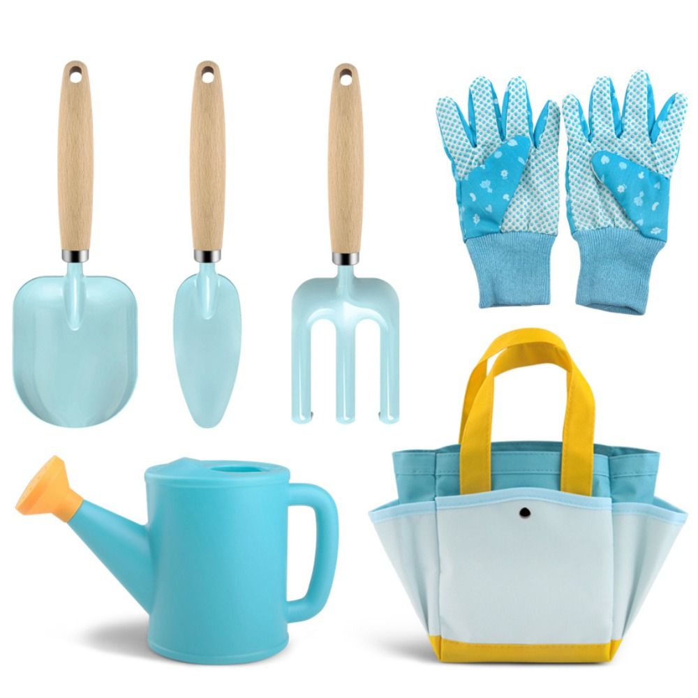 Gardening Tools Girls - Cadeau snoepkleurige tuinset met schep, hark,
